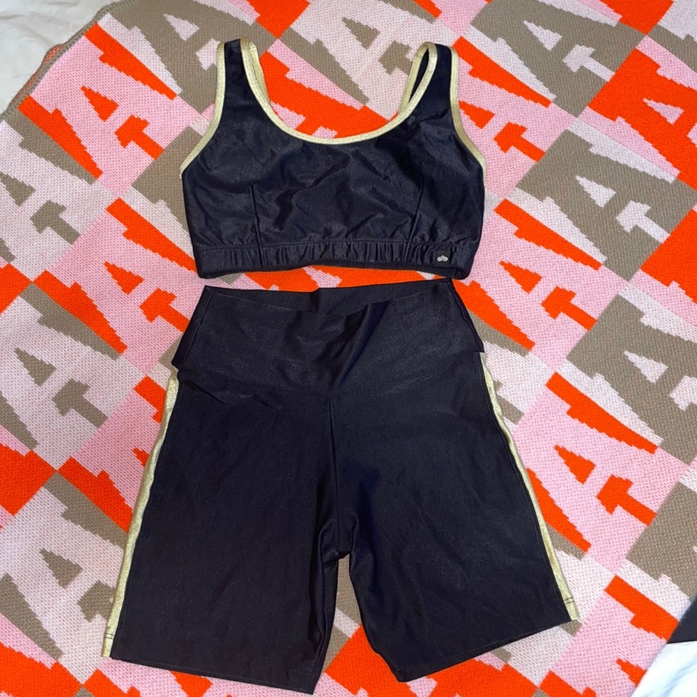 BootyByBrabants Track Top & Shorts NWOT